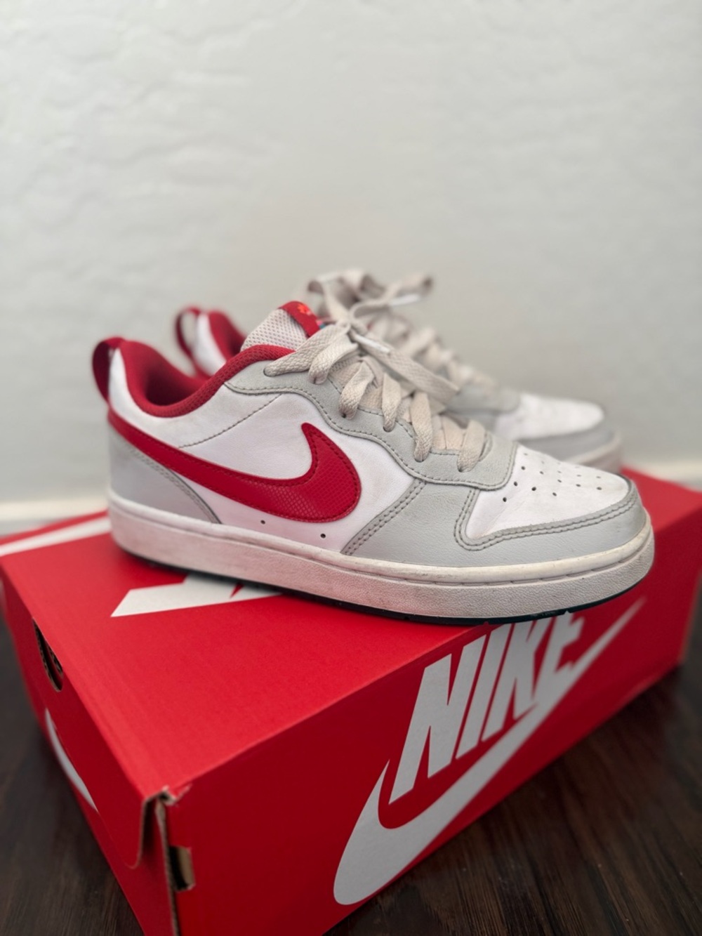 Nike Court Borough Low Recraft 'Photon Dust University Red'